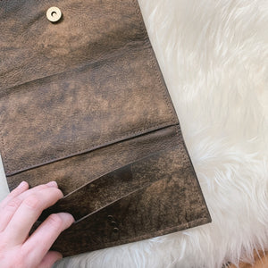 Mav Trifold Wristlet [Gold Cheetah]